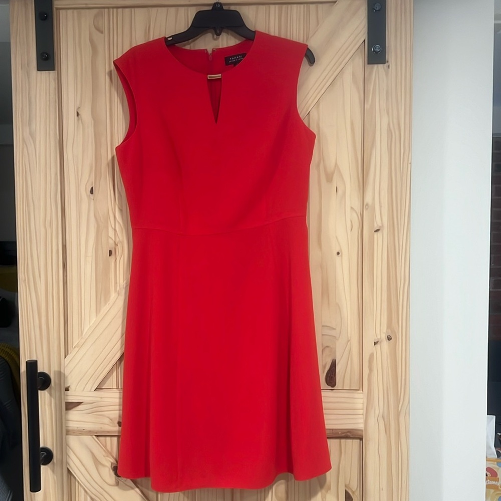Tahari ASL Red/Orange Dress